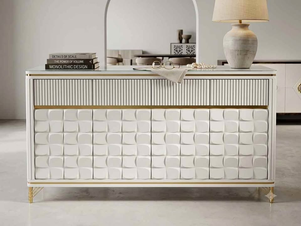 Premium 3D Textured Modern Sideboard